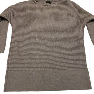 Eileen Fisher Merino Wool Tunic Sweater, Size XS, Gray, Long Sleeve Lightweight‎